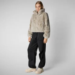 Women's jacket jeon in rainy beige