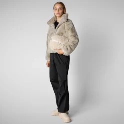 Women's jacket jeon in rainy beige
