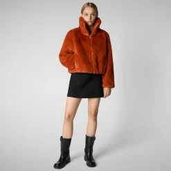 Women's jacket kina in maple orange