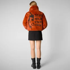 Women's jacket kina in maple orange