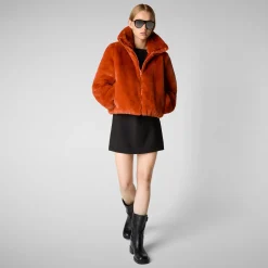 Women's jacket kina in maple orange