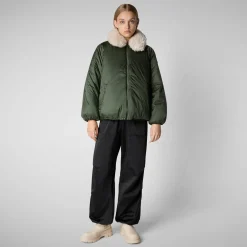 Womens' jacket Petal in thyme green