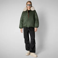 Womens' jacket Petal in thyme green