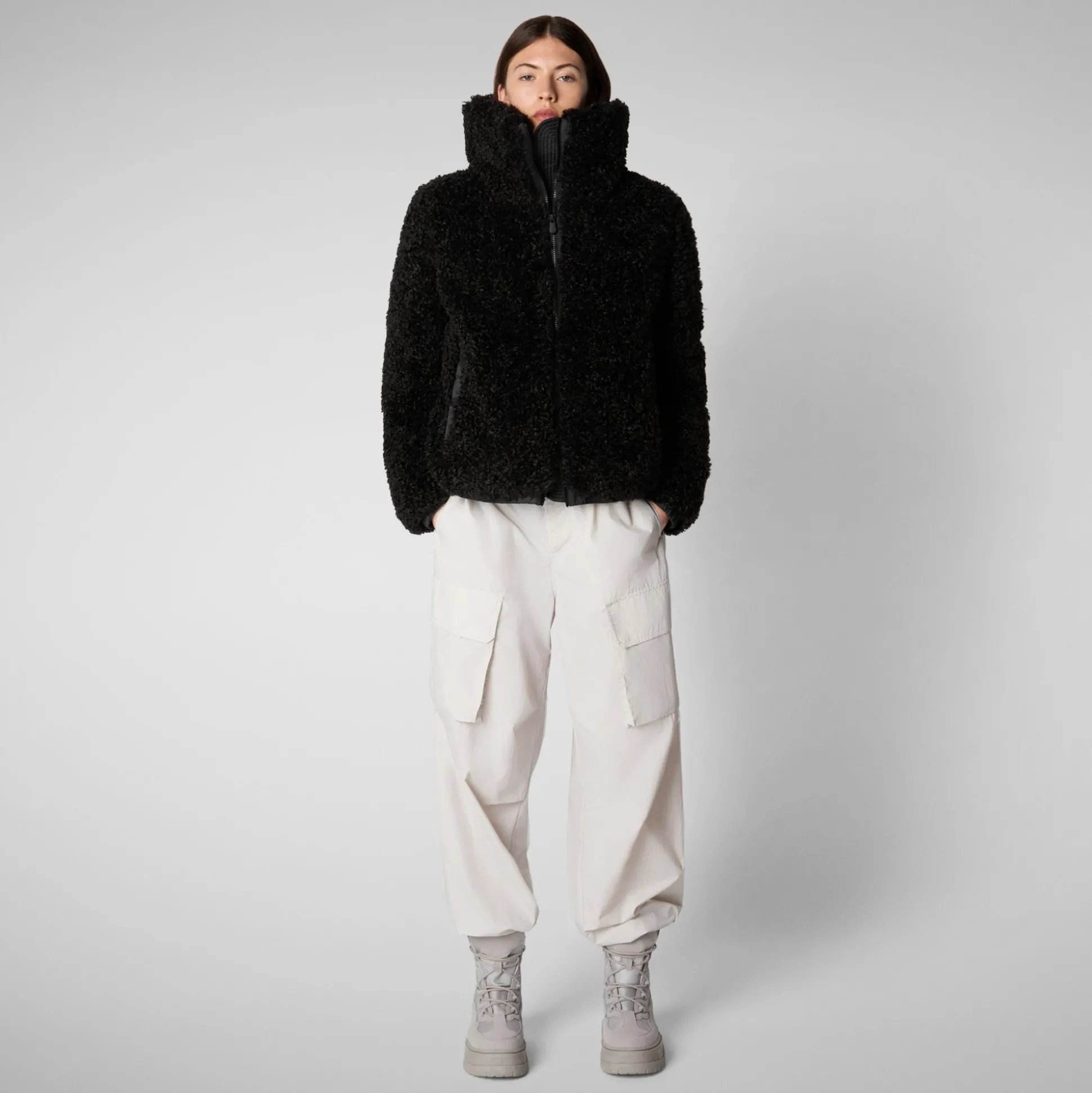 Women's Kennie Faux Fur Jacket in Black