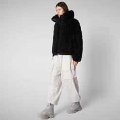 Women's Kennie Faux Fur Jacket in Black