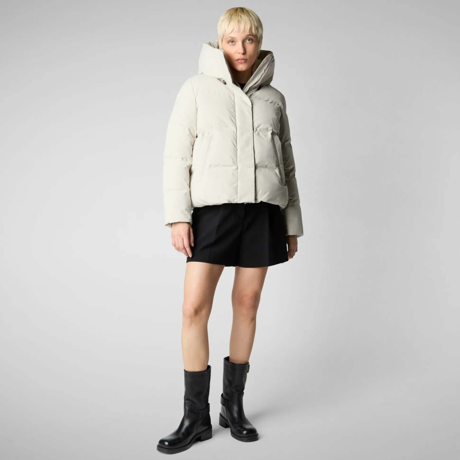 Women's parka Calliope in rainy beige