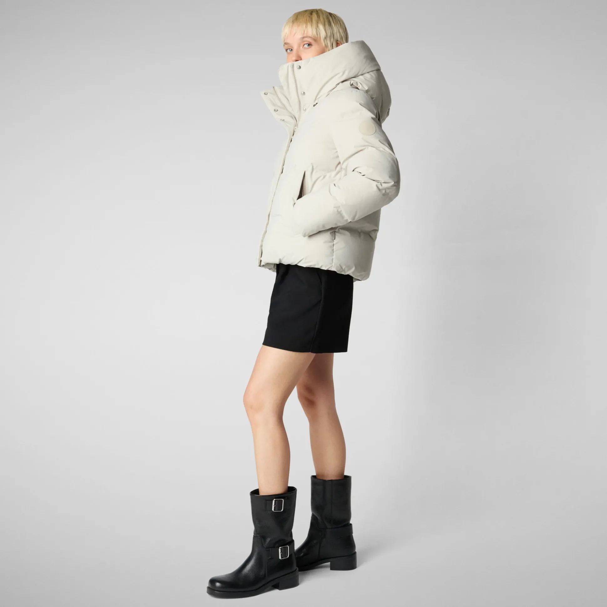 Women's parka Calliope in rainy beige