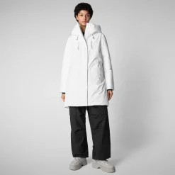 Women's parka Niko in white