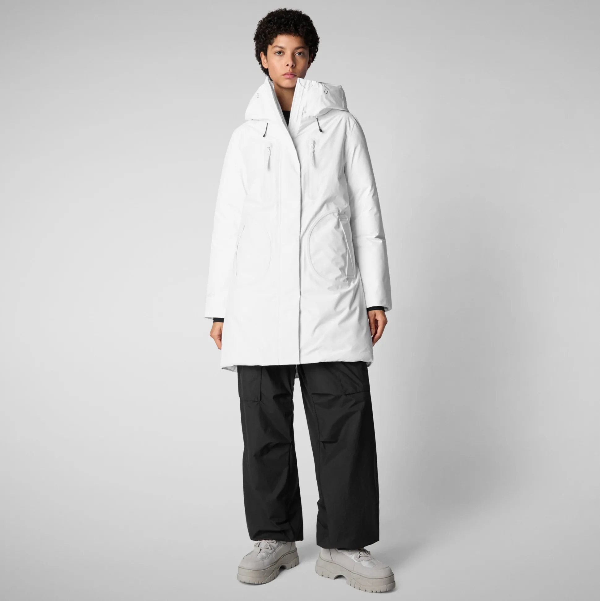 Women's parka Niko in white