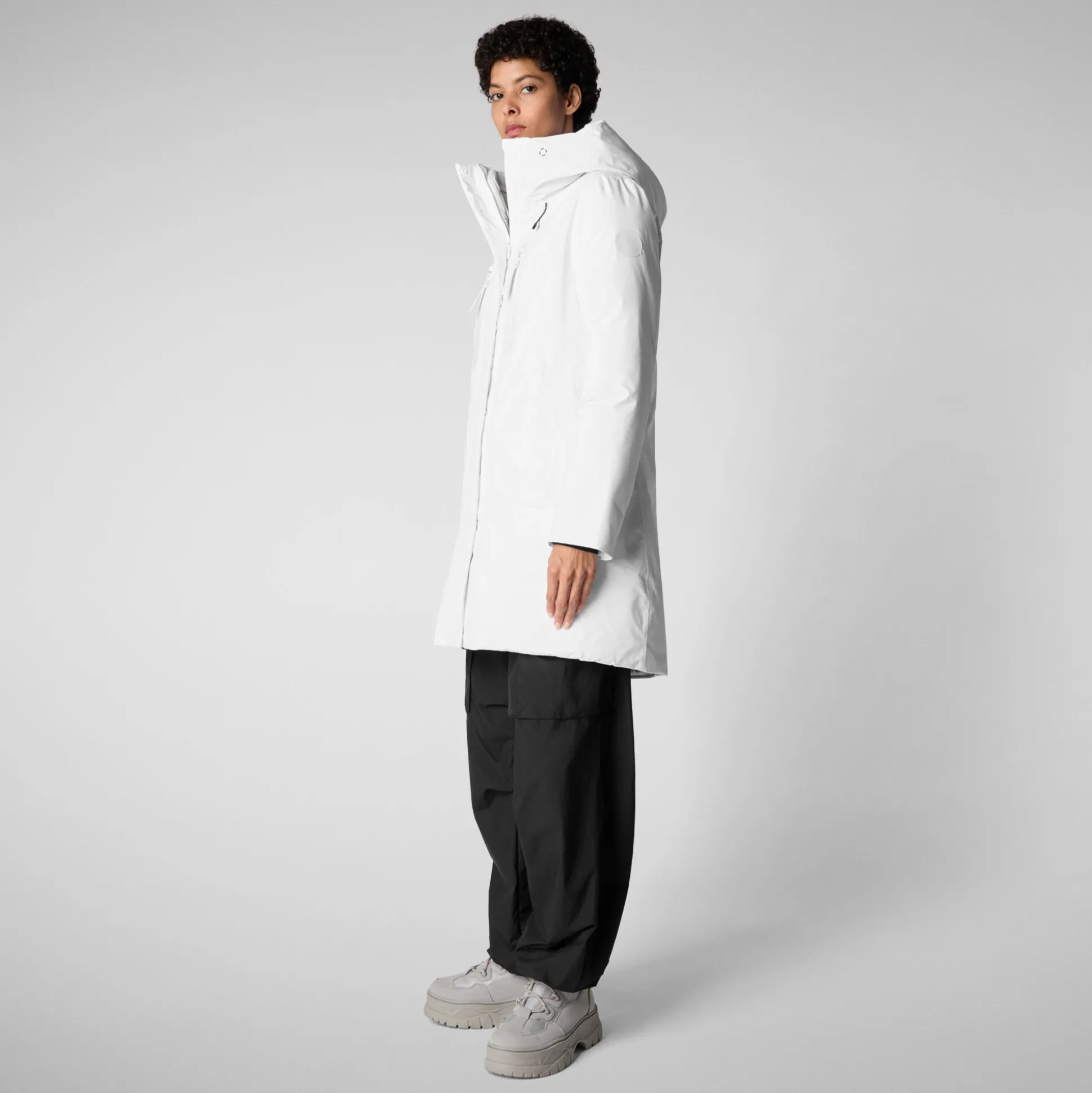 Women's parka Niko in white