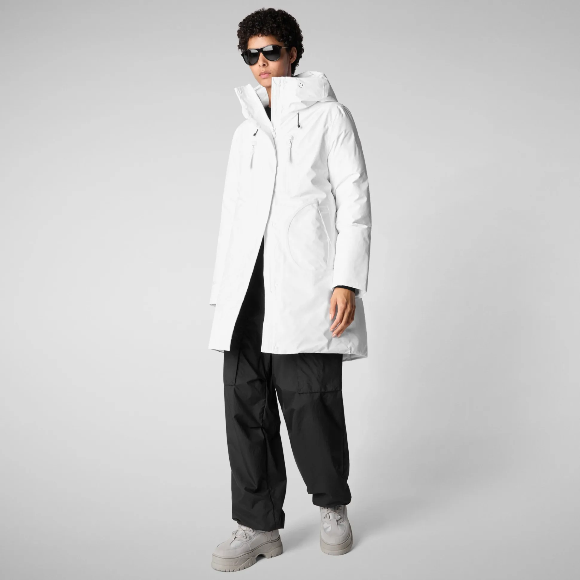 Women's parka Niko in white