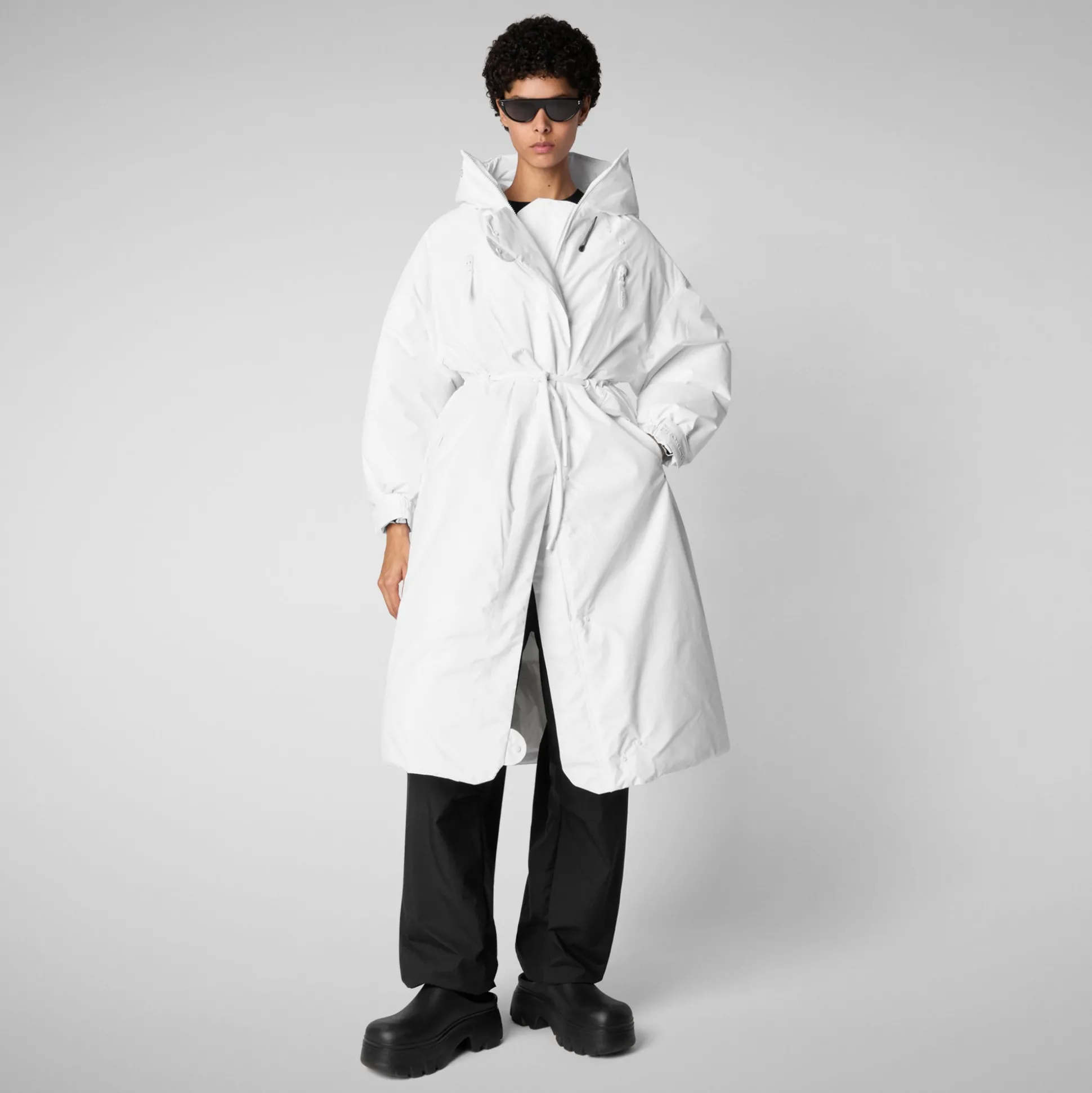 Women's parka reira in white
