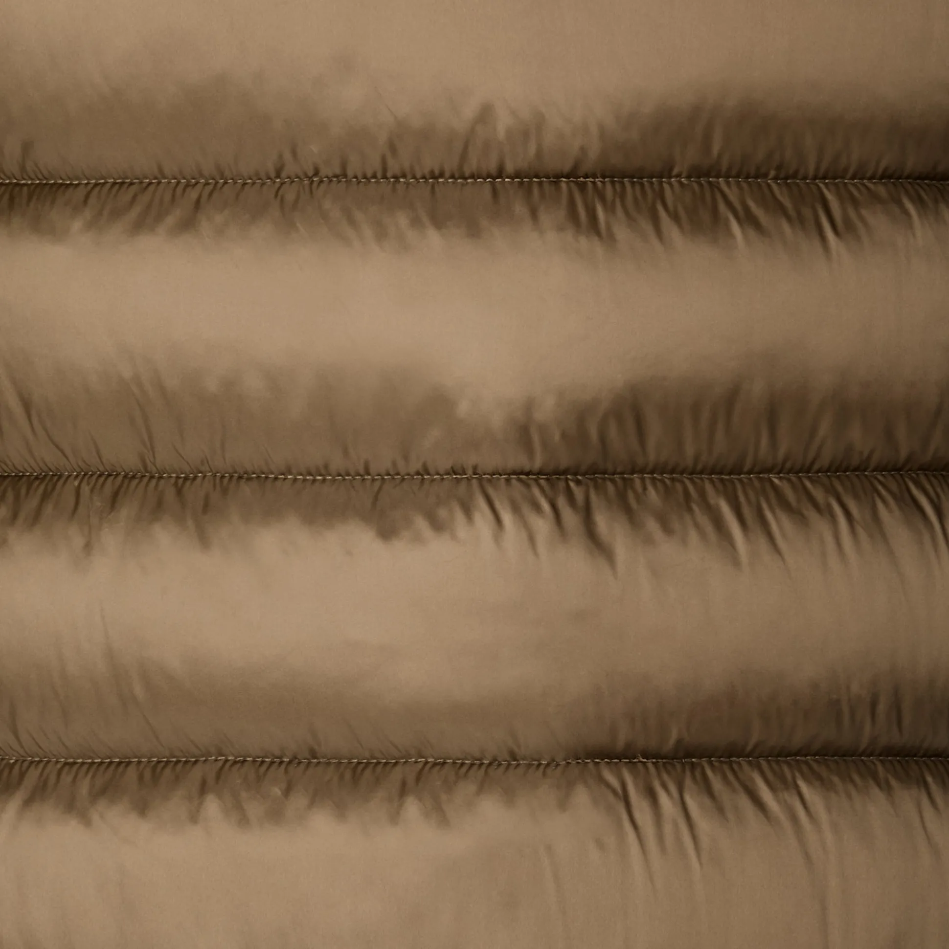 Women's quilted vest Coral in HUSK GREEN