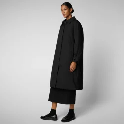 Women's Raincoat Zoey in Black