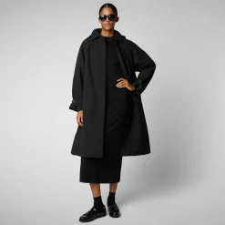Women's Raincoat Zoey in Black
