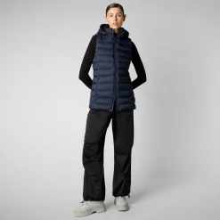 Women's vest norah in blue black