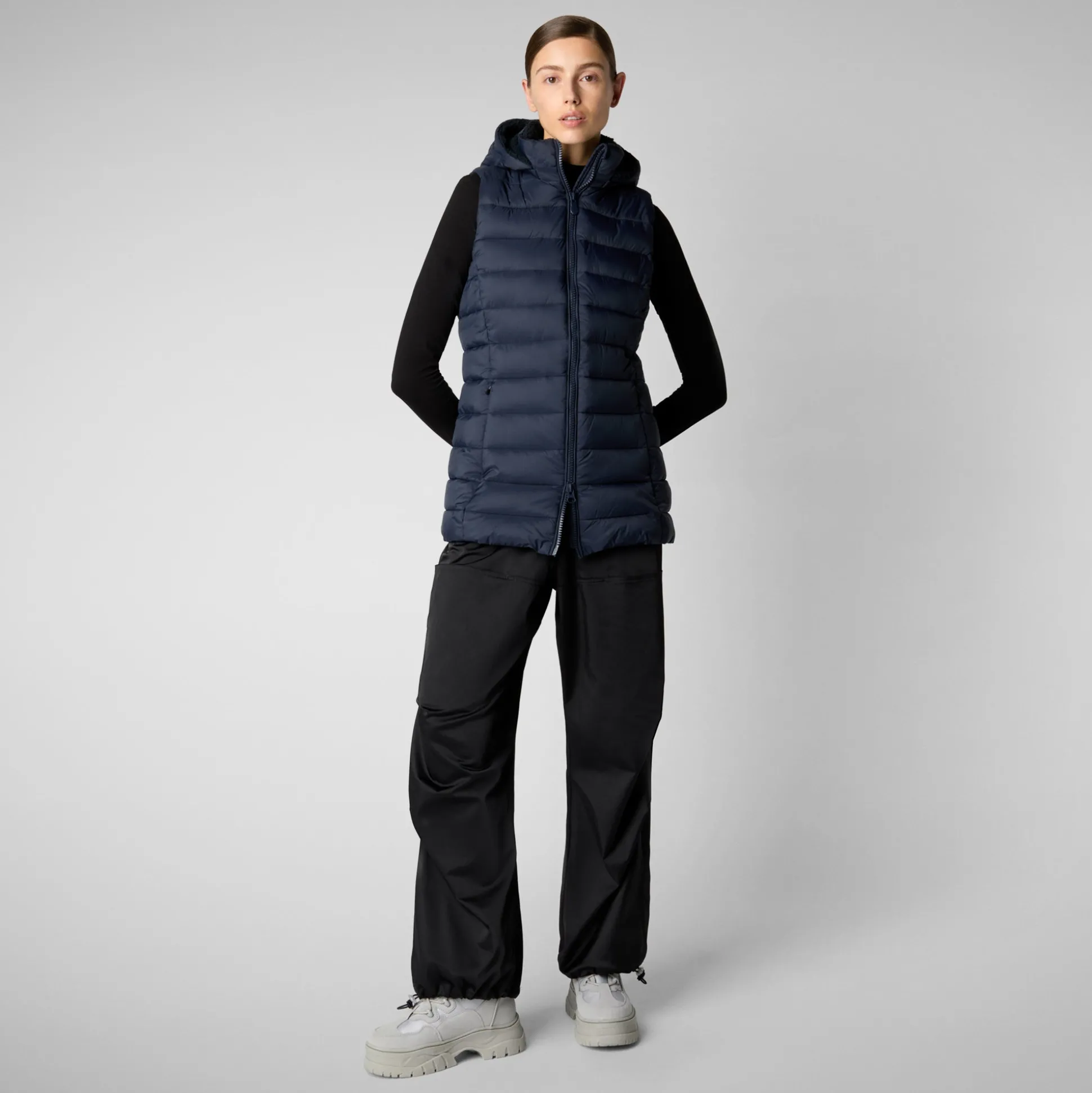 Women's vest norah in blue black