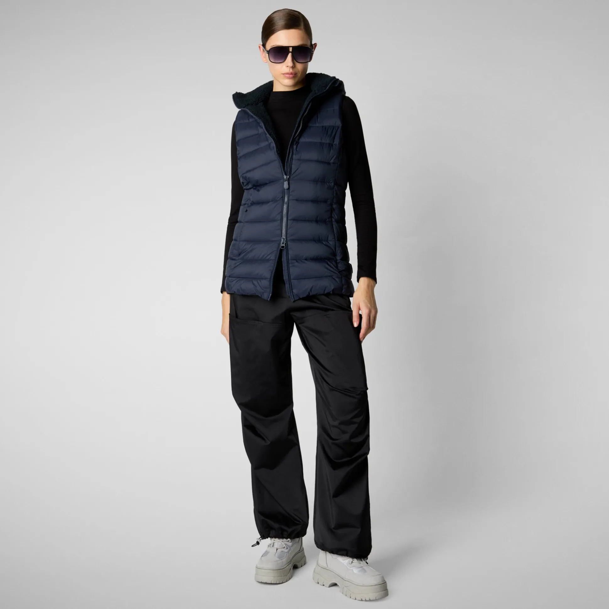 Women's vest norah in blue black