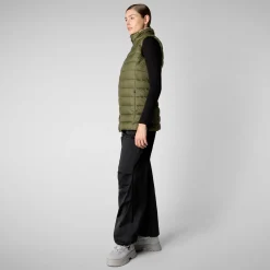 Women's vest norah in dusty olive