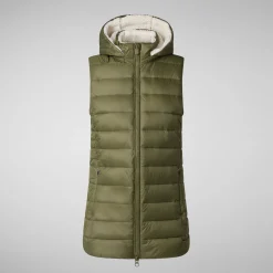 Women's vest norah in dusty olive