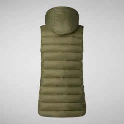 Women's vest norah in dusty olive