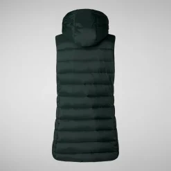 Women's vest norah in green black
