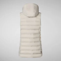 Women's vest norah in rainy beige