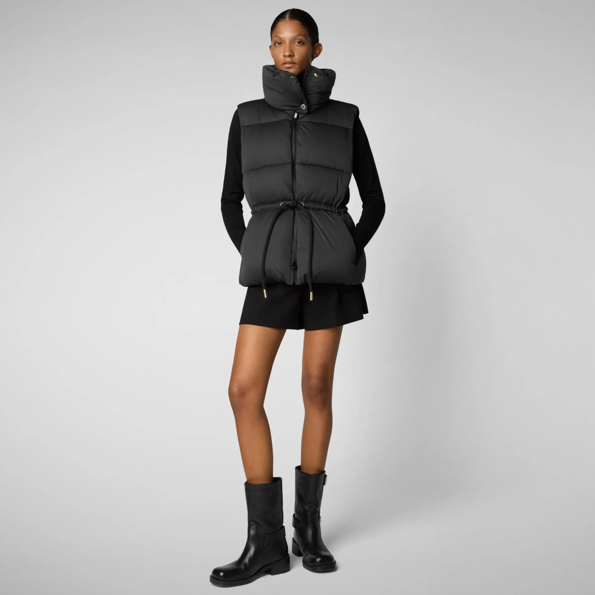 Women's vest Ren in EDEL in Black