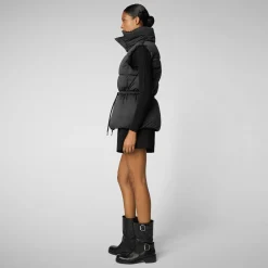 Women's vest Ren in  EDEL in Black