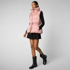 Women's vest Ren in MISTY ROSE