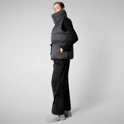 Women's vest Ren in thorn brown