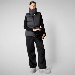 Women's vest Ren in thorn brown