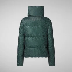Women's Yvonna Animal free Puffer jacket in Land Green